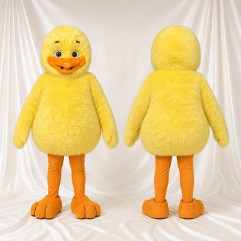 Cartoon Facial Duck Mascot Costume Full Body for Adults School Events