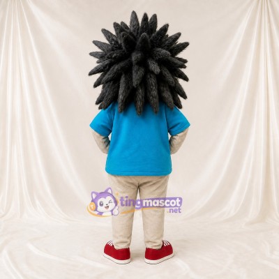 Gray Hedgehog Mascot Costume Full Body for Adults School Events
