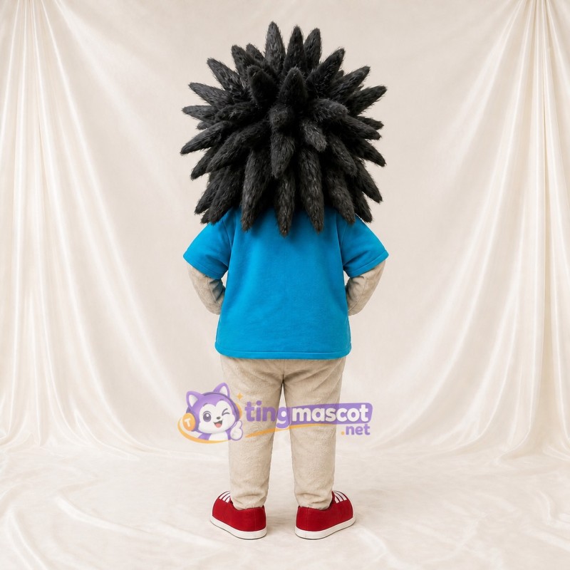 Gray Hedgehog Mascot Costume Full Body for Adults School Events