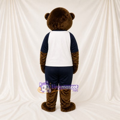 Brown Otter Athlete Mascot Costume Full Body for Adults Sports Events