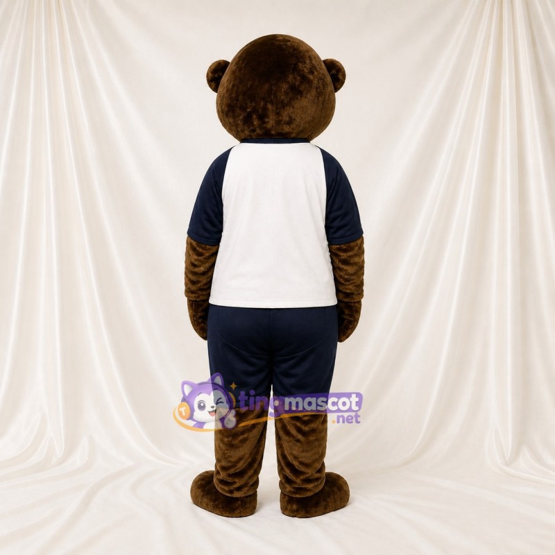 Brown Otter Athlete Mascot Costume Full Body for Adults Sports Events