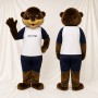 Brown Otter Athlete Mascot Costume Full Body for Adults Sports Events