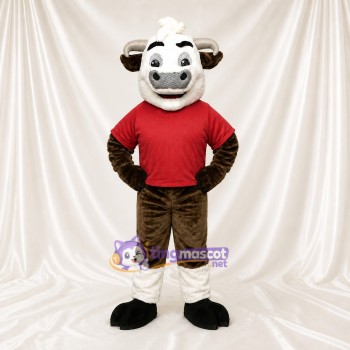 Bélier Athlète Blanc Costume de mascotte intégral pour adultes Événements sportifs