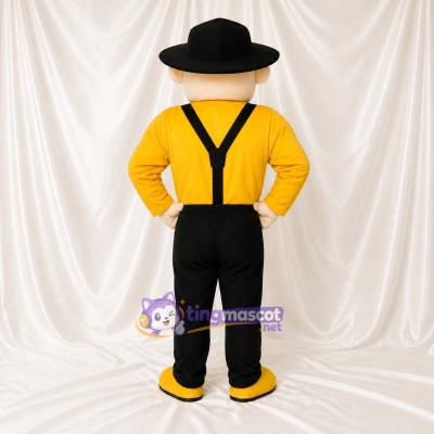 Folk Gentleman Mascot Costume Full Body for Adults School Events