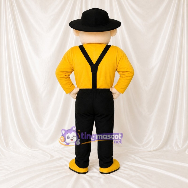 Folk Gentleman Mascot Costume Full Body for Adults School Events