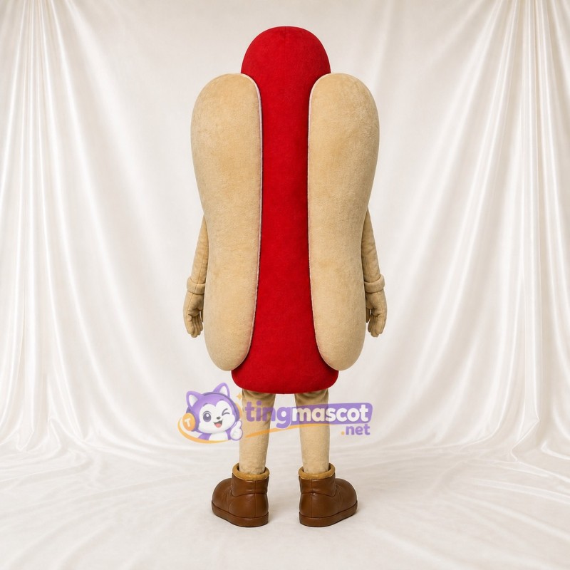 Red Hot Dog Mascot Costume Full Body for Adults Trade Shows