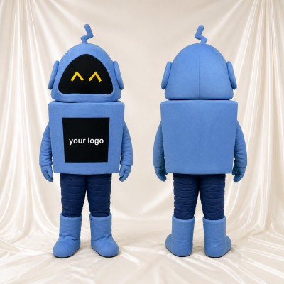 Detailed Themed Robot Mascot Costume Full Body for Adults School Events