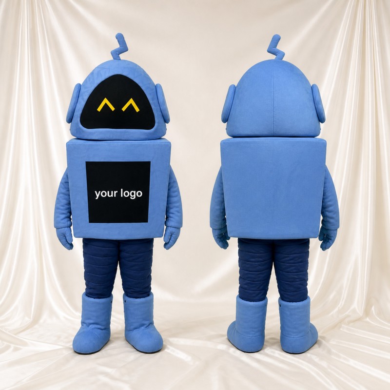 Detailed Themed Robot Mascot Costume Full Body for Adults School Events