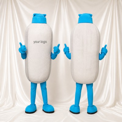 Product Shaped Bottle Mascot Costume Full Body for Adults Trade Shows