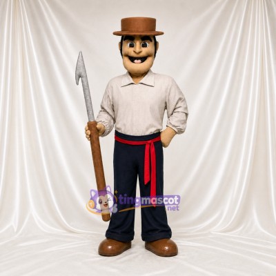 Ranch Worker Mascot Costume Full Body for Adults School Events