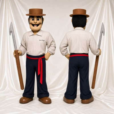 Ranch Worker Mascot Costume Full Body for Adults School Events
