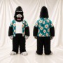 Black Gorilla Mascot Costume Full Body for Adults School Events