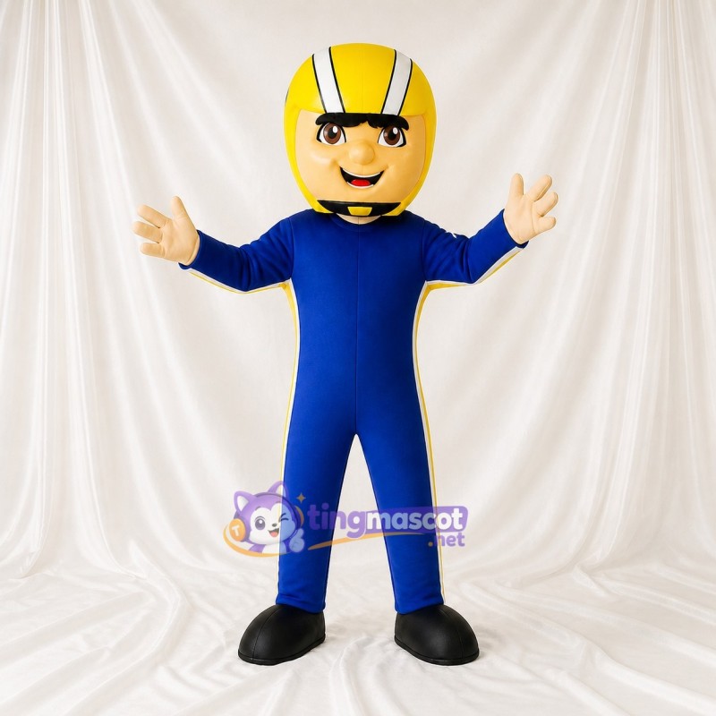 Football Player Mascot Costume Full Body for Adults Sports Events