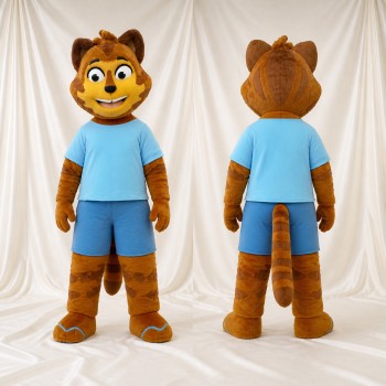 Chat athlète en tenue de sport Costume de mascotte intégral pour adultes Événements sportifs