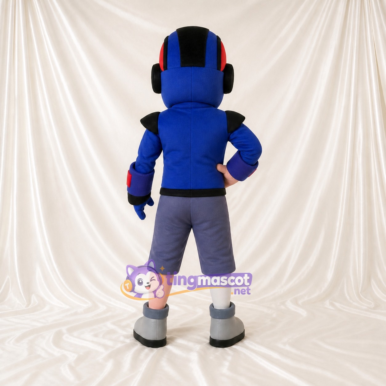 Superhero Boy Mascot Costume Full Body for Adults School Events Superhero Boy Mascot Costume Full Body for Adults School Events