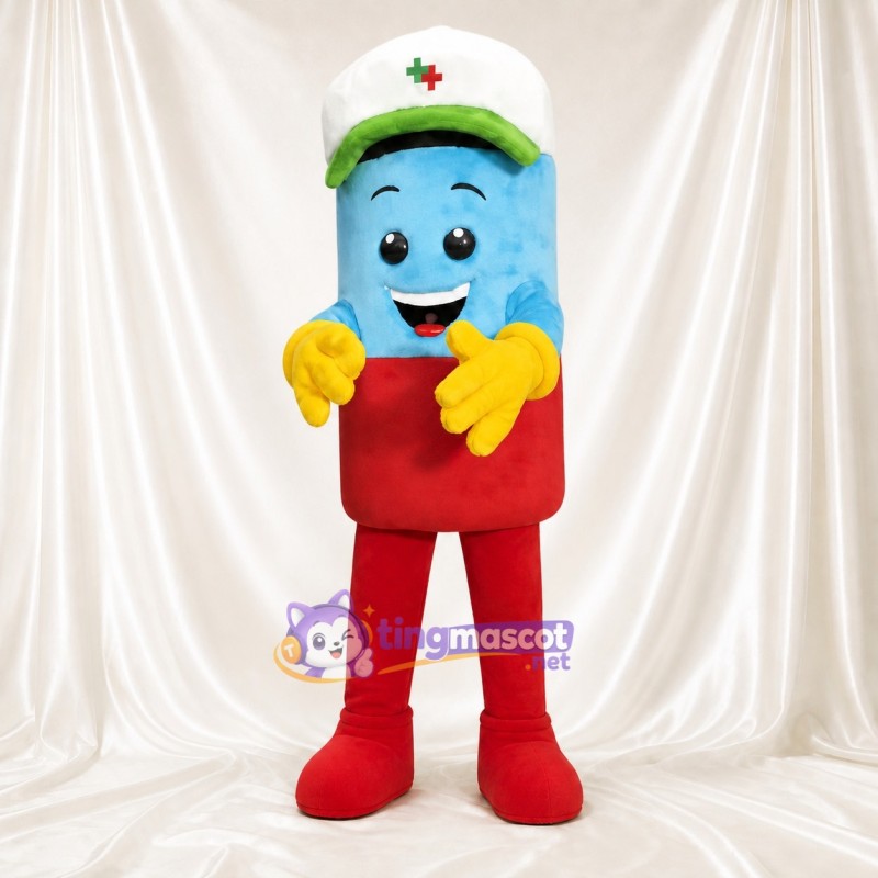 Medical Character Mascot Costume Full Body for Adults School Events