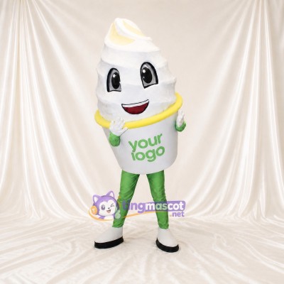 Ice Cream Cup Mascot Costume Full Body for Adults Trade Shows