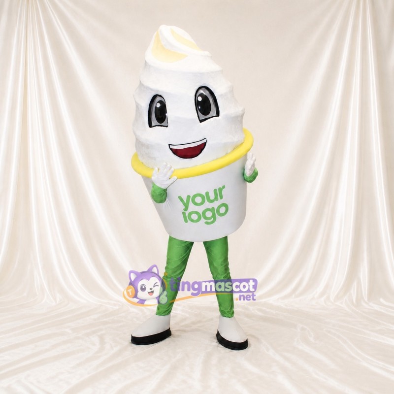 Ice Cream Cup Mascot Costume Full Body for Adults Trade Shows