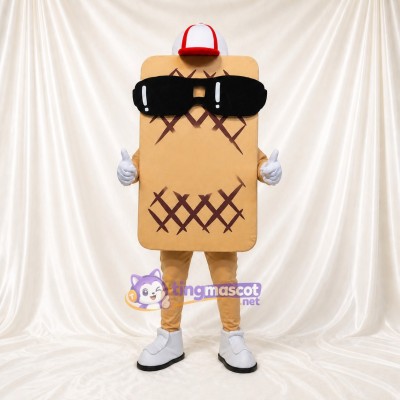 Ice Cream Sandwich Mascot Costume Full Body for Adults Trade Shows
