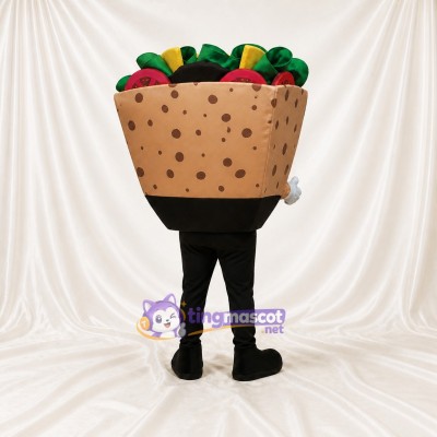 Tan Taco Mascot Costume Full Body for Adults Trade Shows