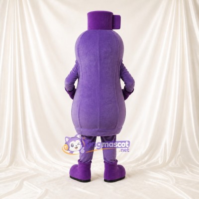 Purple Product Shaped Bottle Mascot Costume Full Body for Adults Trade Shows