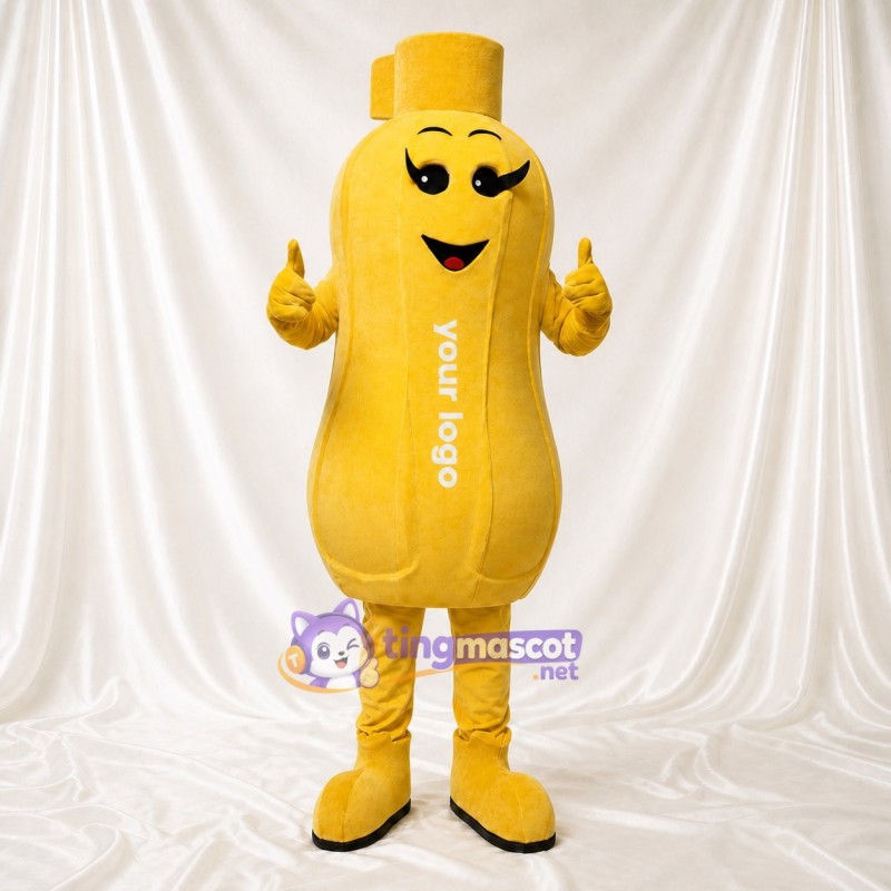 Yellow Product Shaped Bottle Mascot Costume Full Body for Adults Trade Shows