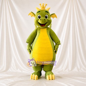 Dragon King Mascot Costume Full Body for Adults School Events