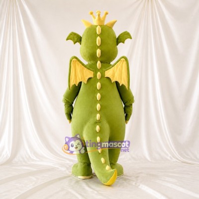 Dragon King Mascot Costume Full Body for Adults School Events