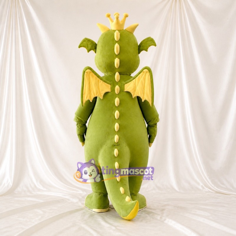 Dragon King Mascot Costume Full Body for Adults School Events