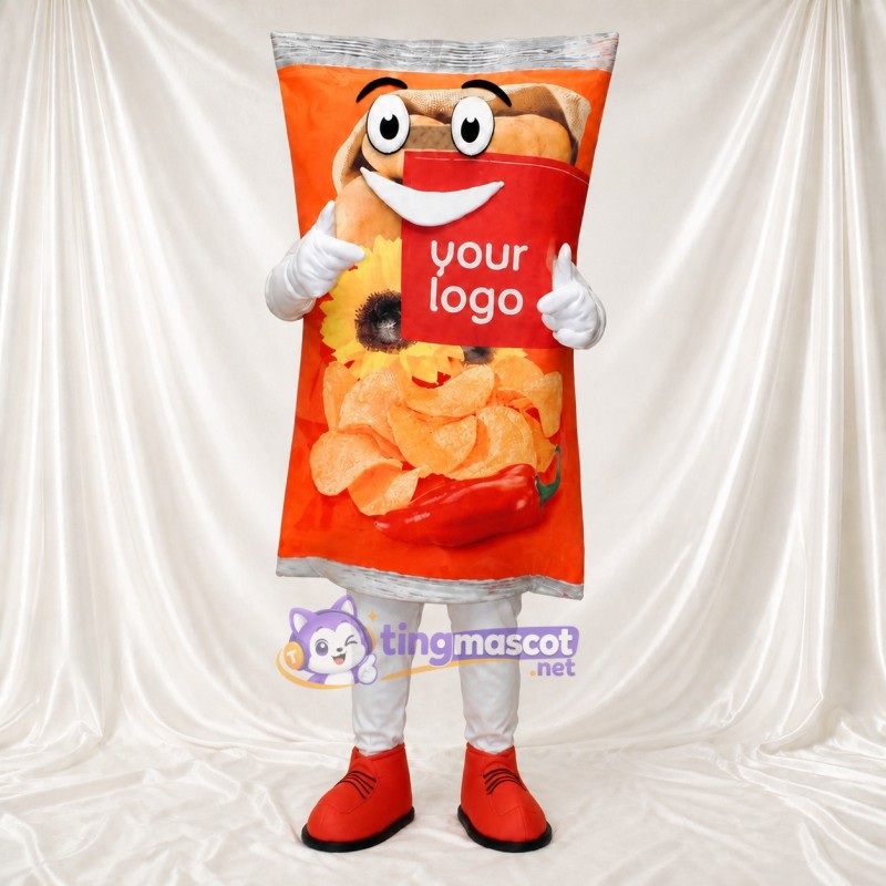 Chips Bag Mascot Costume Full Body for Adults Trade Shows