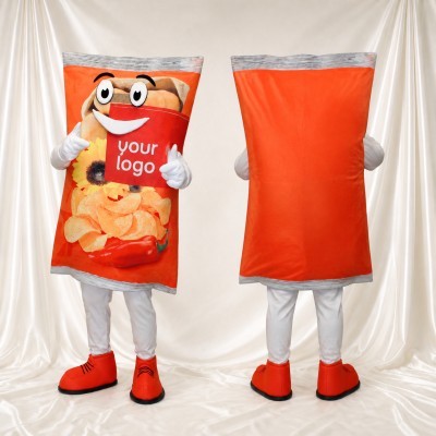 Chips Bag Mascot Costume Full Body for Adults Trade Shows