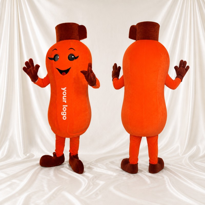 Orange Flasche Maskottchenkostüm Ganzkörper für Erwachsene Messen