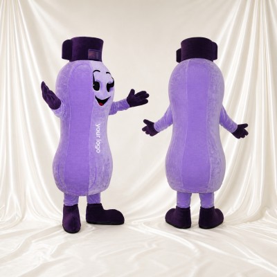 Bouteille palette violette Costume de mascotte intégral pour adultes Salons professionnels