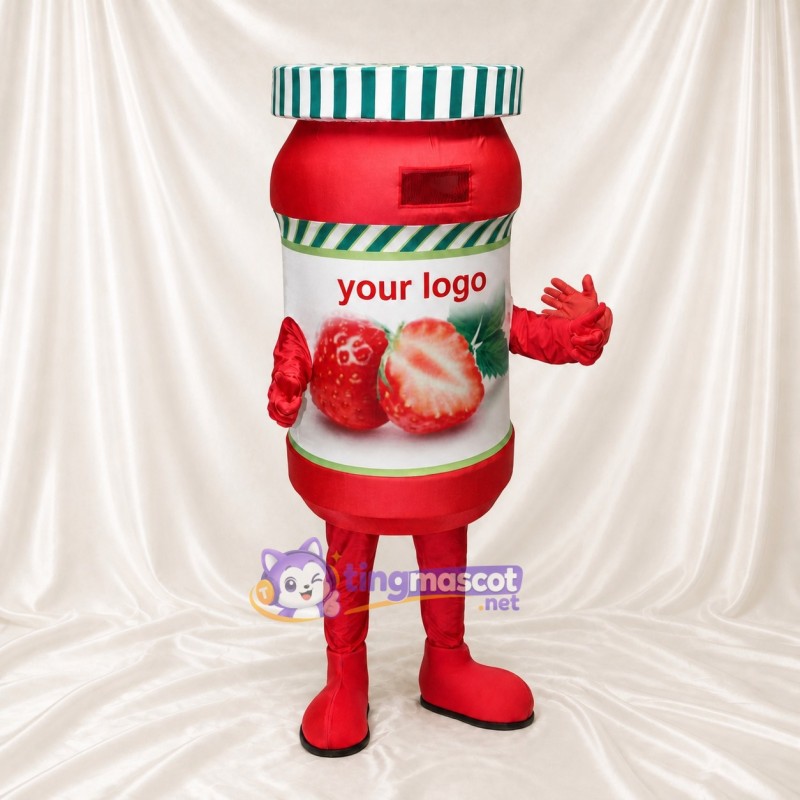Jam Jar Mascot Costume Full Body for Adults Trade Shows