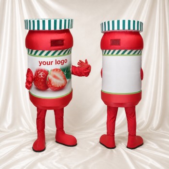 Pot de confiture Costume de mascotte intégral pour adultes Salons professionnels