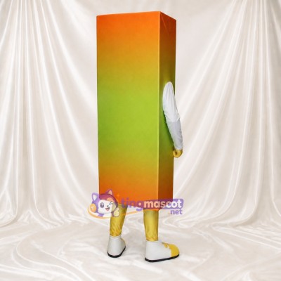 Boîte de Jus d'Orange Costume de mascotte intégral pour adultes Salons professionnels