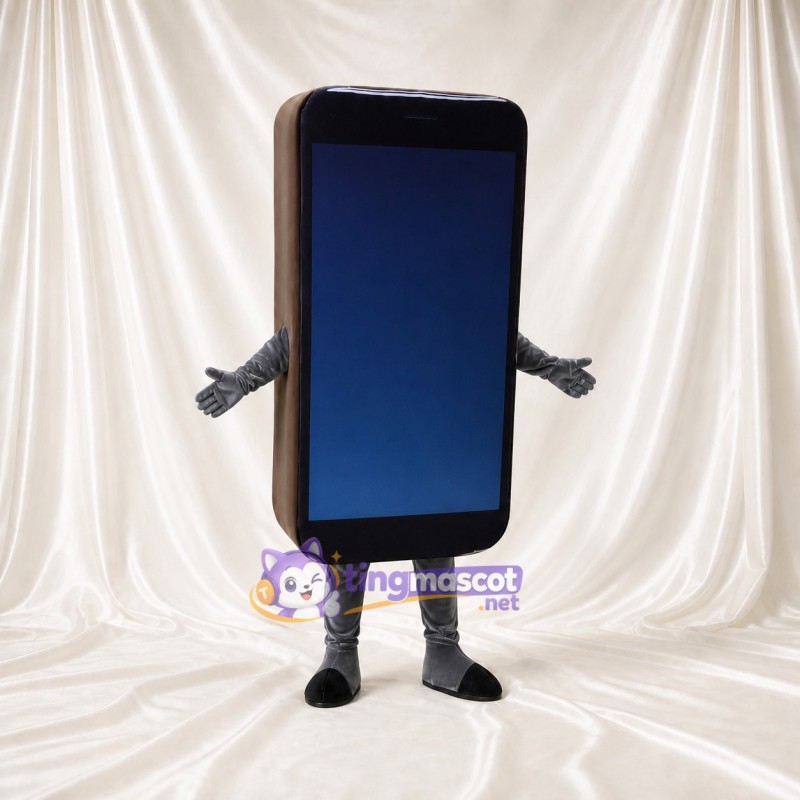 Smartphone en forme de produit Costume de mascotte intégral pour adultes Salons professionnels