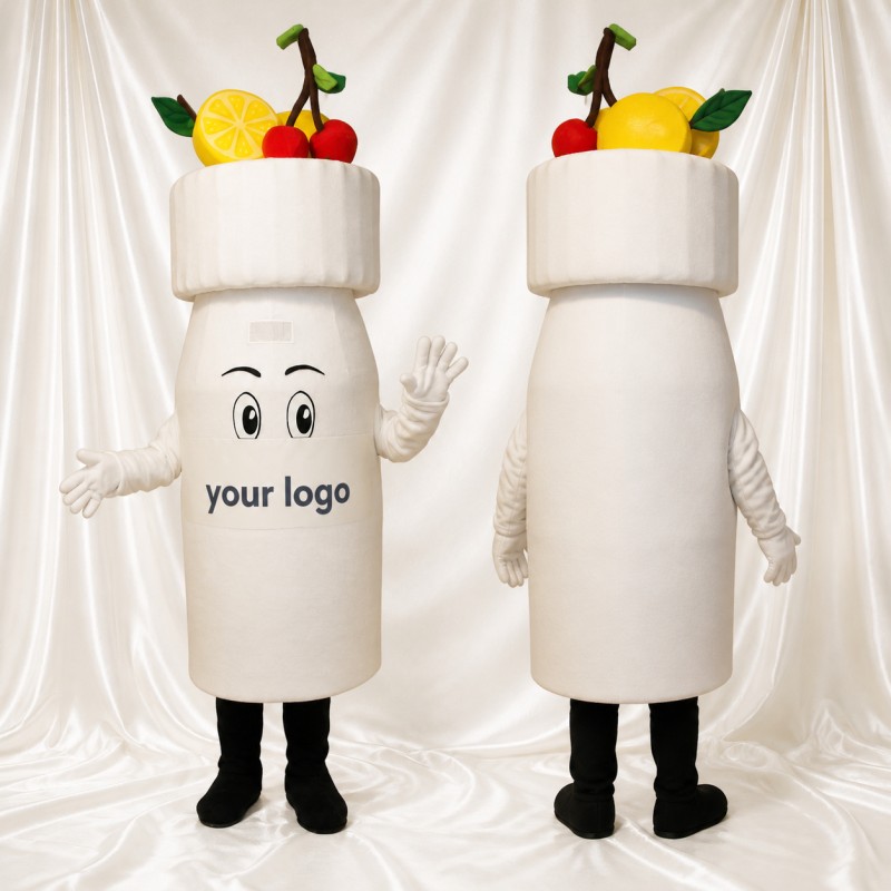 Fruit Cup Mascot Costume Full Body for Adults Trade Shows