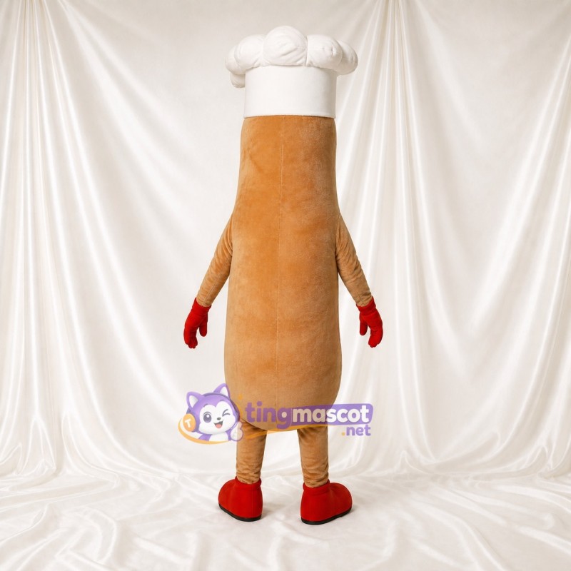 Drumstick Chef Mascot Costume Full Body for Adults School Events