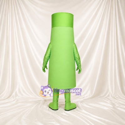 Green Palette Bottle Mascot Costume Full Body for Adults Trade Shows