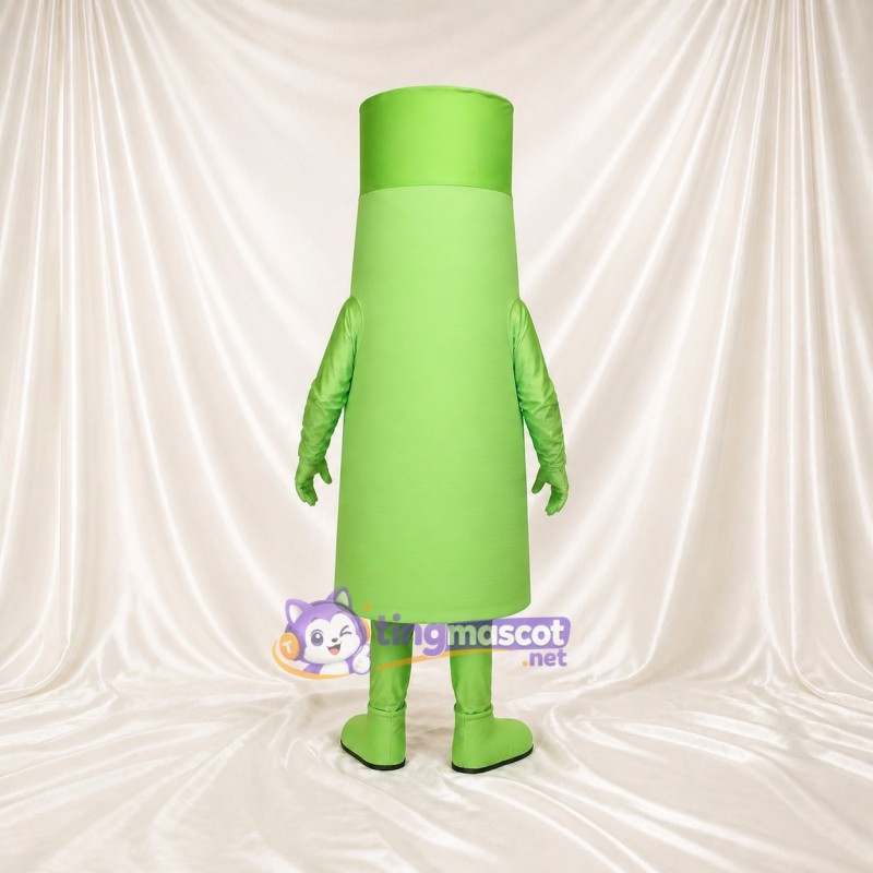 Green Palette Bottle Mascot Costume Full Body for Adults Trade Shows