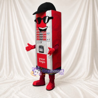 Ticket Machine Mascot Costume Full Body for Adults Trade Shows