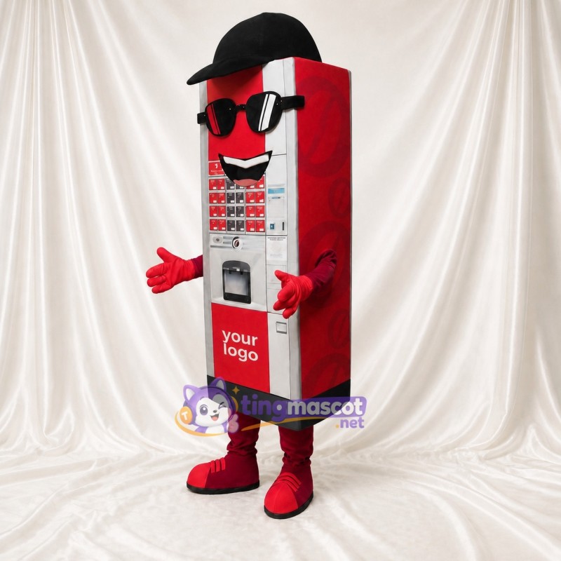 Ticket Machine Mascot Costume Full Body for Adults Trade Shows
