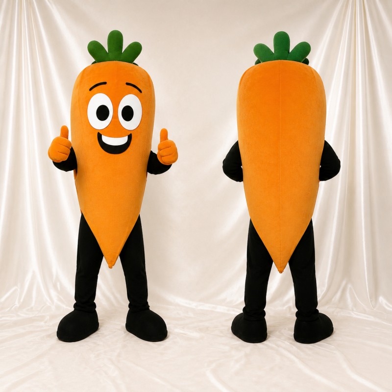 Carrot Mascot Costume Full Body for Adults Trade Shows