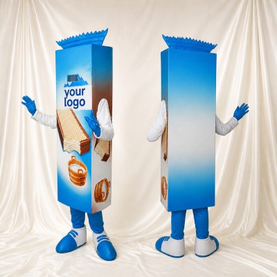 Snack Box Mascot Costume Full Body for Adults Trade Shows
