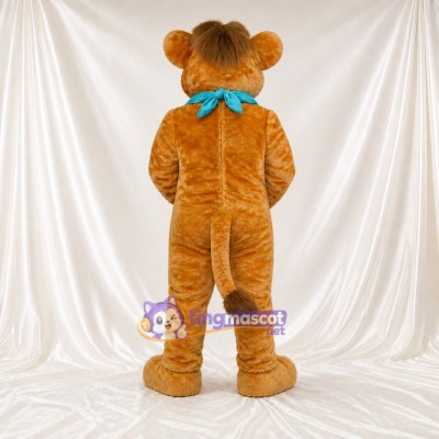 Costume de mascotte lion beige intégral pour adultes – événements scolaires