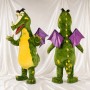 Dragon ailé Costume de mascotte intégral pour adultes Événements scolaires