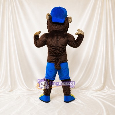 Gorilla Athlete Mascot Costume Full Body for Adults Sports Events