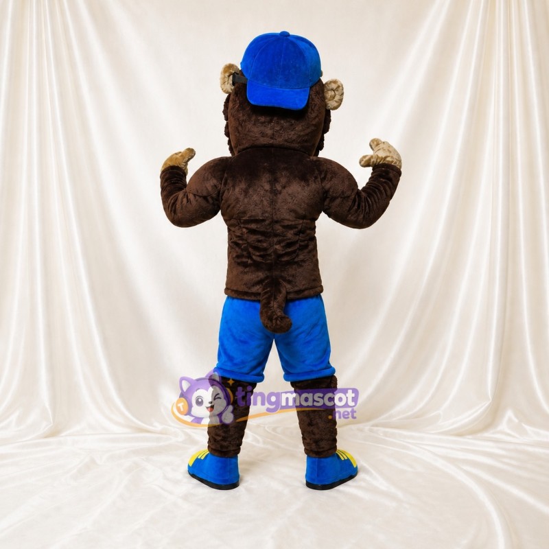 Gorilla Athlete Mascot Costume Full Body for Adults Sports Events