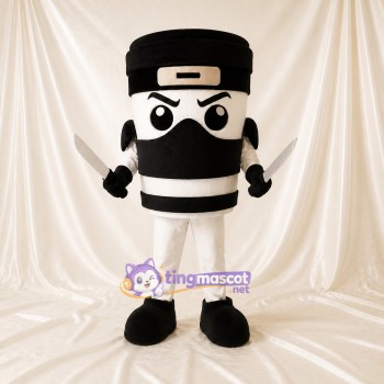 Ninja Cup Mascot Costume Full Body for Adults School Events